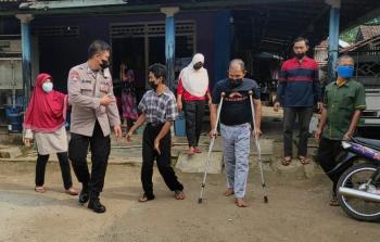 Puluhan Penyandang Disabilitas Antusis ikuti Vaksinasi Polres Pesawaran